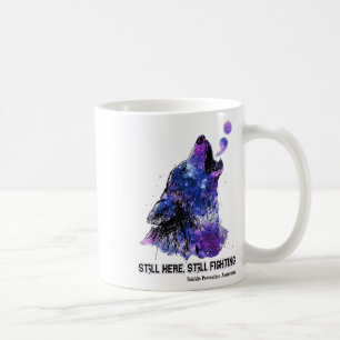 Varg för förebyggande av självmord kaffemugg