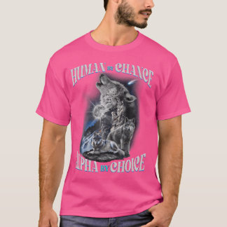 Varg för humant efter ändring av alfumen efter val t shirt