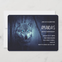 Varg för magisk Vild med Fantastisk Blue Ögon