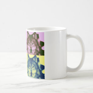 Varg för popkonst kaffemugg