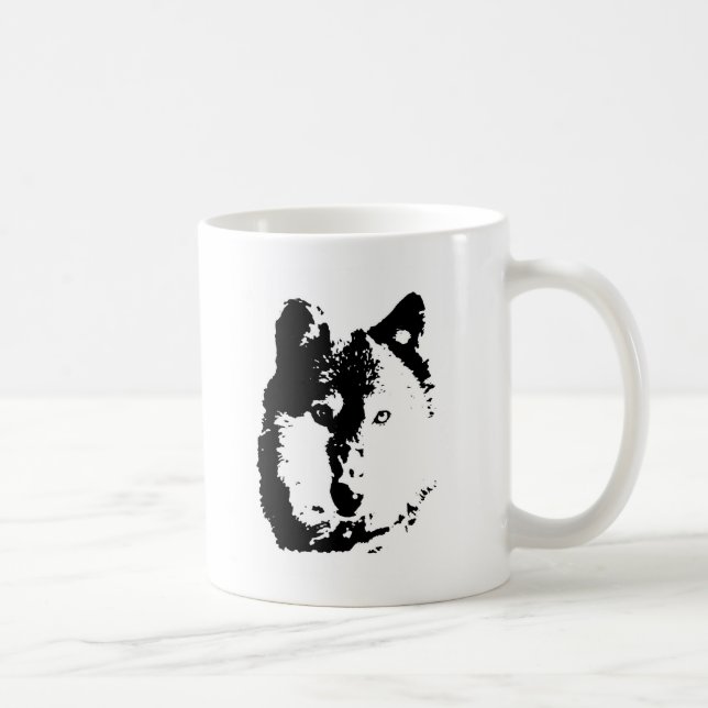 Varg för popkonst kaffemugg (Höger)