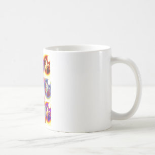 Varg för popkonst kaffemugg