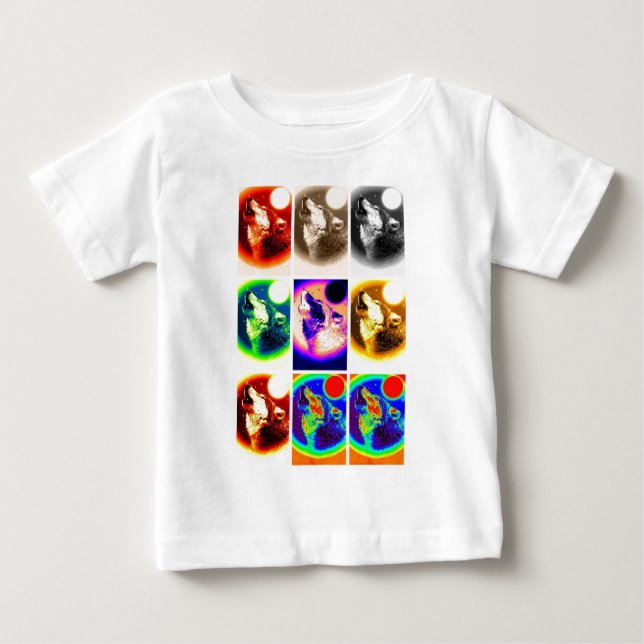 Varg för popkonst t-shirt (Framsida)