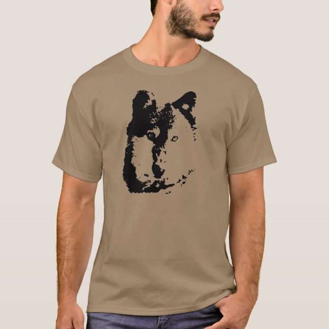 Varg för popkonst t-shirt (Framsida)