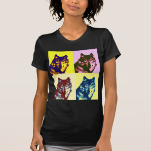 Varg för popkonst tee shirt