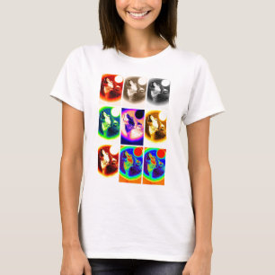 Varg för popkonst tee shirt