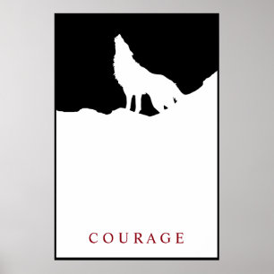 Varg för skräppostskydd och vitaktigt motivationsp poster