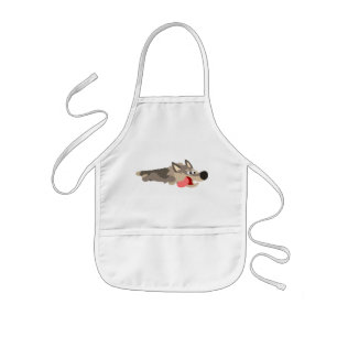 Varg för Tecknad av Cute Fleet Barn Apron Barnförkläde