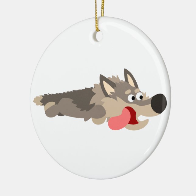 Varg för Tecknad av Cute-flotta Ornament (Vänster)