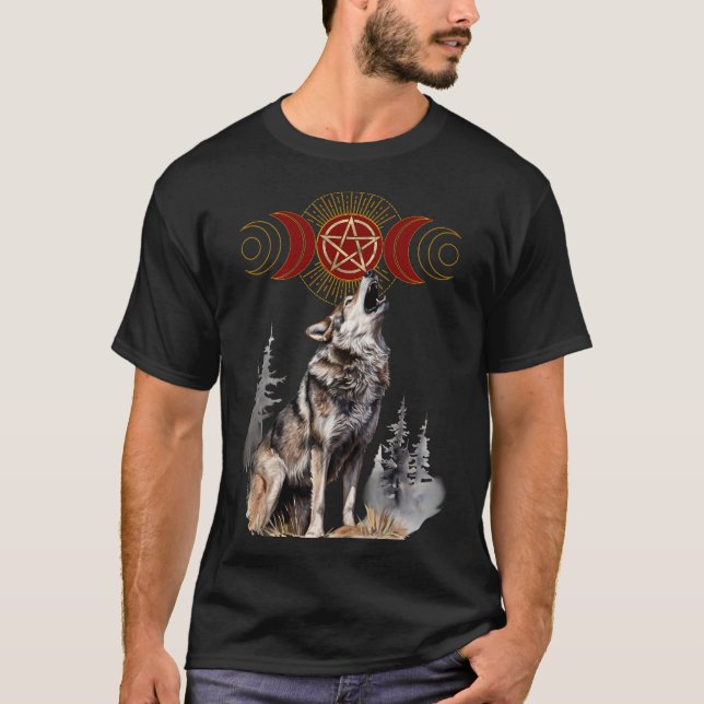 Varg för trollkonster t shirt (Framsida)