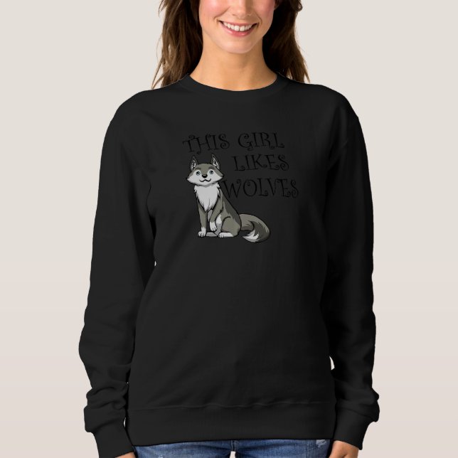 Varg för utläggning av vilda skogsdjur t shirt (Framsida)