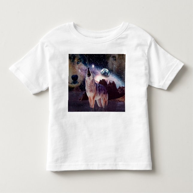 Varg genom universum t shirt (Framsida)