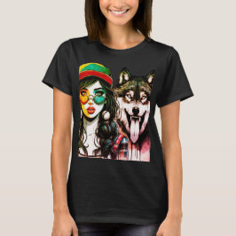 Varg Girl - Bläck Collection T Shirt