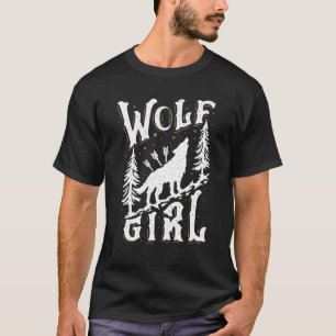 Varg Girl som Kärlek Vargars Djur älskare Gif T Shirt