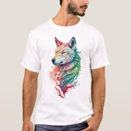 Varg Grafisk Streetwear T-shirt Djärv & Färgrik