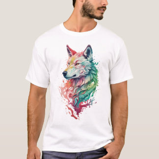 Varg Grafisk Streetwear T-shirt Djärv & Färgrik