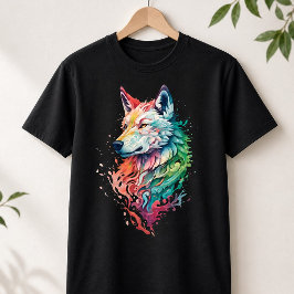 Varg Grafisk Streetwear T-shirt Djärv & Färgrik