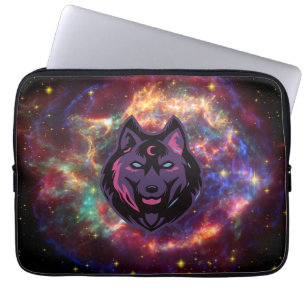 Varg Graphic Art, Lila Cosmic Varg Laptop Fodral