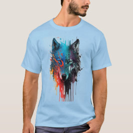 Varg Graphics Art Animal Vargar Fläkt Art T Shirt