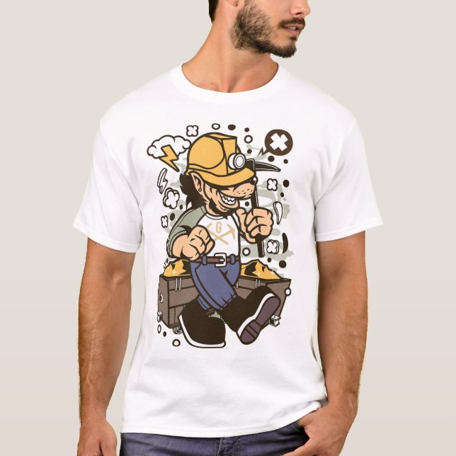 Varg guld gruer t shirt (Framsida)