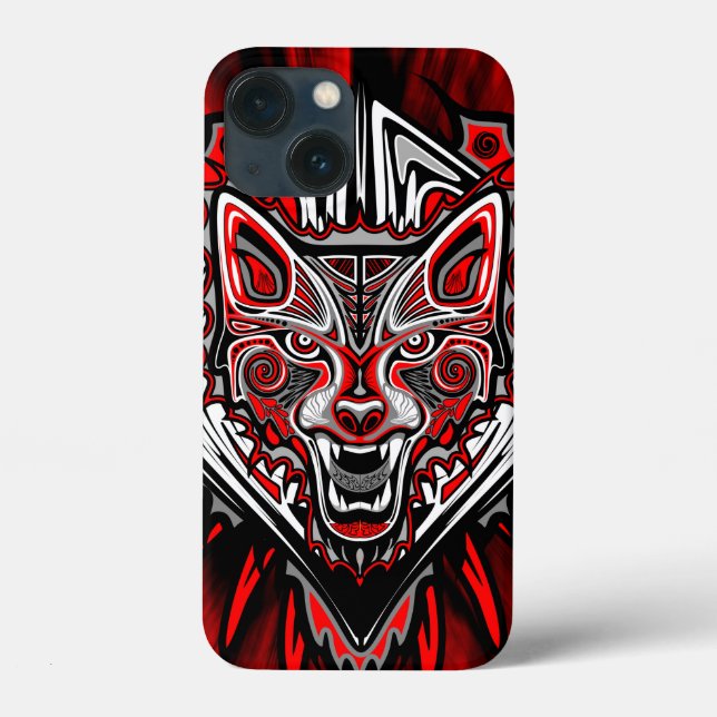 Varg Haida-stammestotemdesign (Baksida)