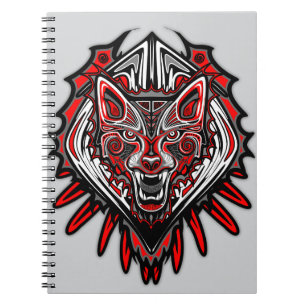 Varg Haida-stammestotemdesign Anteckningsbok