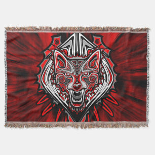 Varg Haida-stammestotemdesign Filt