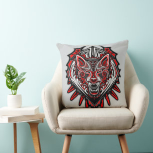 Varg Haida-stammestotemdesign Kudde