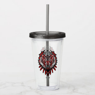 Varg Haida-stammestotemdesign Take Away Mugg