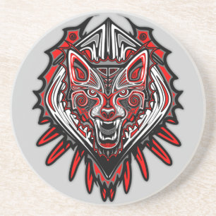 Varg Haida-stammestotemdesign Underlägg