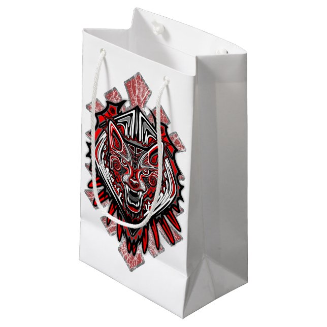 Varg Haida Tribal Totem Design (Framsidan Vinklad)
