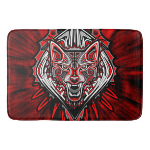 Varg Haida Tribal Totem Design Badrumsmatta