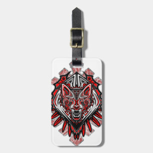 Varg Haida Tribal Totem Design Bagagebricka