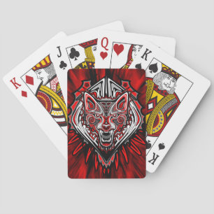 Varg Haida Tribal Totem Design Casinokort