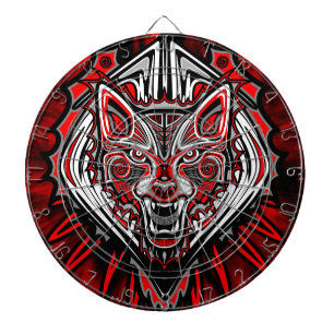 Varg Haida Tribal Totem Design Darttavla