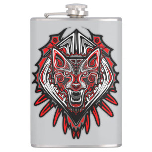Varg Haida Tribal Totem Design Fickplunta