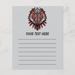 Varg Haida Tribal Totem Design Flygblad