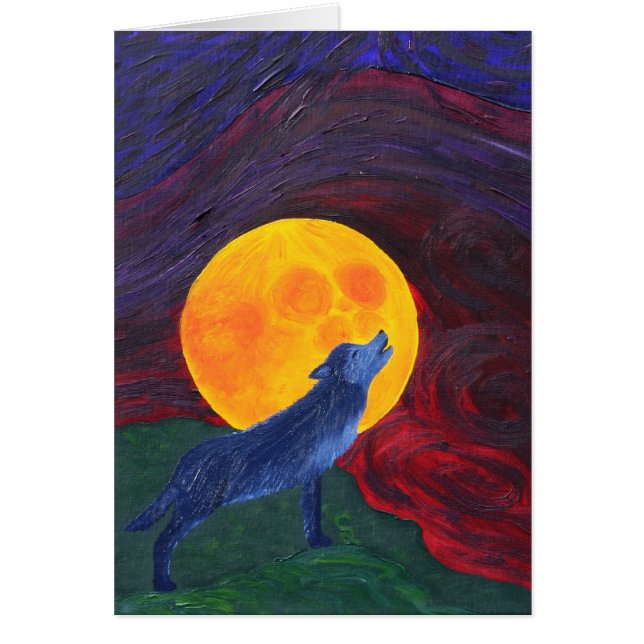 Varg Hälsningskort (Framsidan)