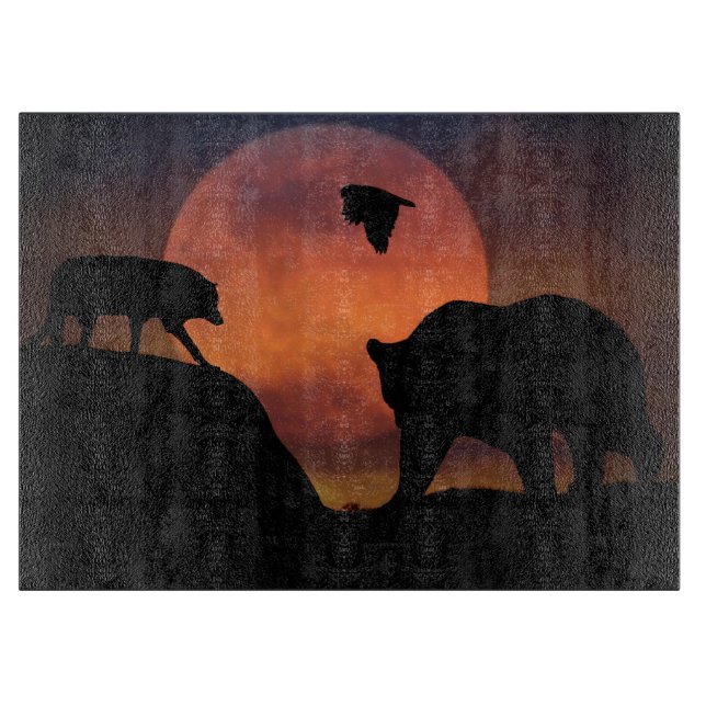 Varg Hawk and Bear Cting Board (Framsidan)