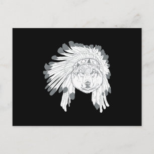Varg Headdress Vykort
