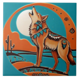 Varg Howl Southwest Southwest Orange Turcouise Kakelplatta