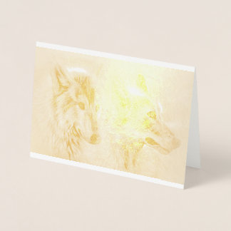 Varg Howl Vilda djur Animal Träd Destiny Destiny's Folierat Kort