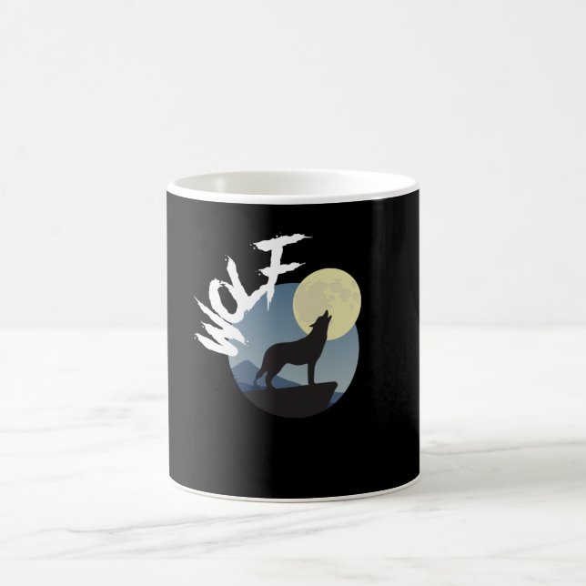 Varg Howl Wilderness Wildlife Kaffemugg (Center)