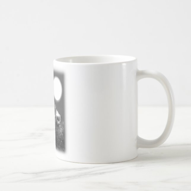 Varg Howling i Måne Kaffemugg (Höger)