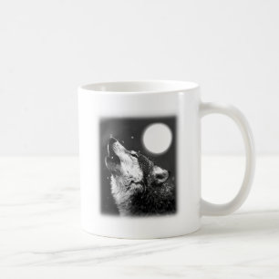 Varg Howling i Måne Kaffemugg