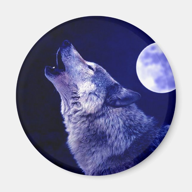 Varg Howling i Måne Magnet (Framsidan)