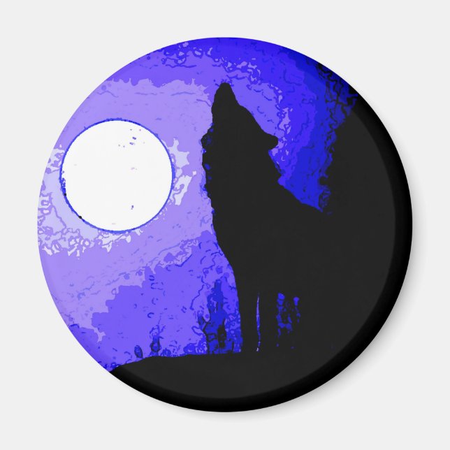 Varg Howling i Måne Magnet (Framsidan)