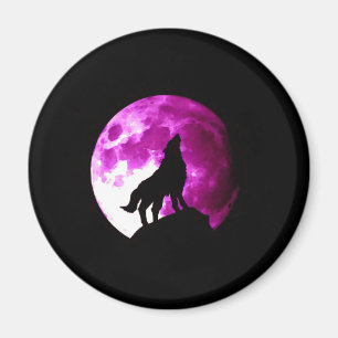 Varg Howling i Måne Magnet