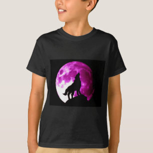 Varg Howling i Måne T-shirt