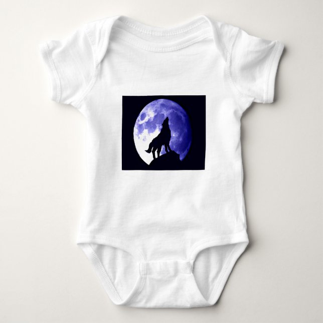 Varg Howling i Måne Tee (Framsida)
